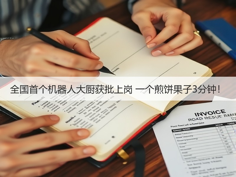 全国首个机器人大厨获批上岗 一个煎饼果子3分钟！