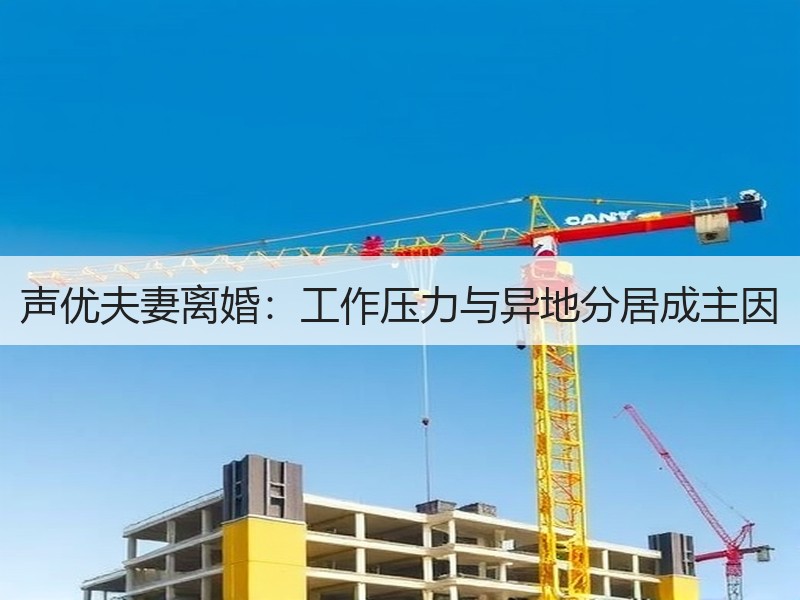 声优夫妻离婚：工作压力与异地分居成主因