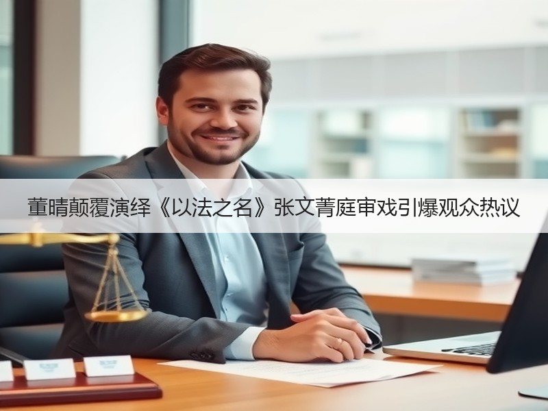 董晴颠覆演绎《以法之名》张文菁庭审戏引爆观众热议