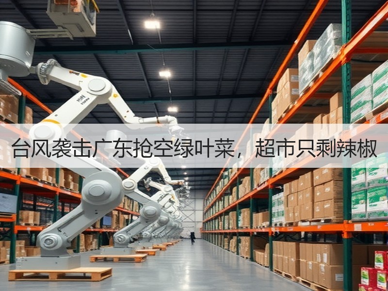 台风袭击广东抢空绿叶菜，超市只剩辣椒