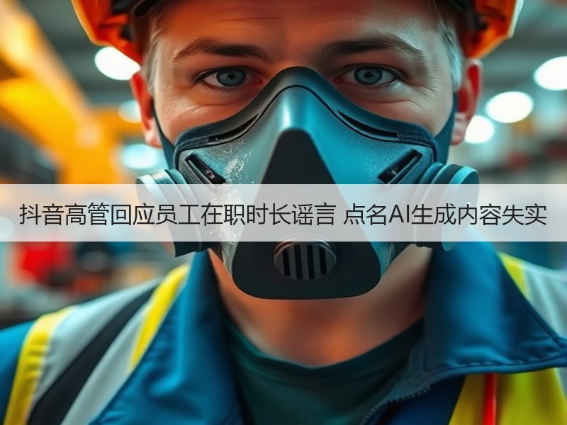 抖音高管回应员工在职时长谣言 点名AI生成内容失实