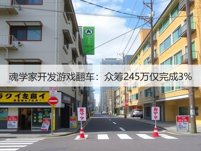 魂学家开发游戏翻车：众筹245万仅完成3%