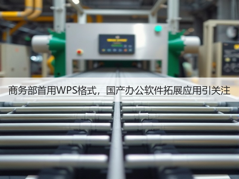 商务部首用WPS格式，国产办公软件拓展应用引关注