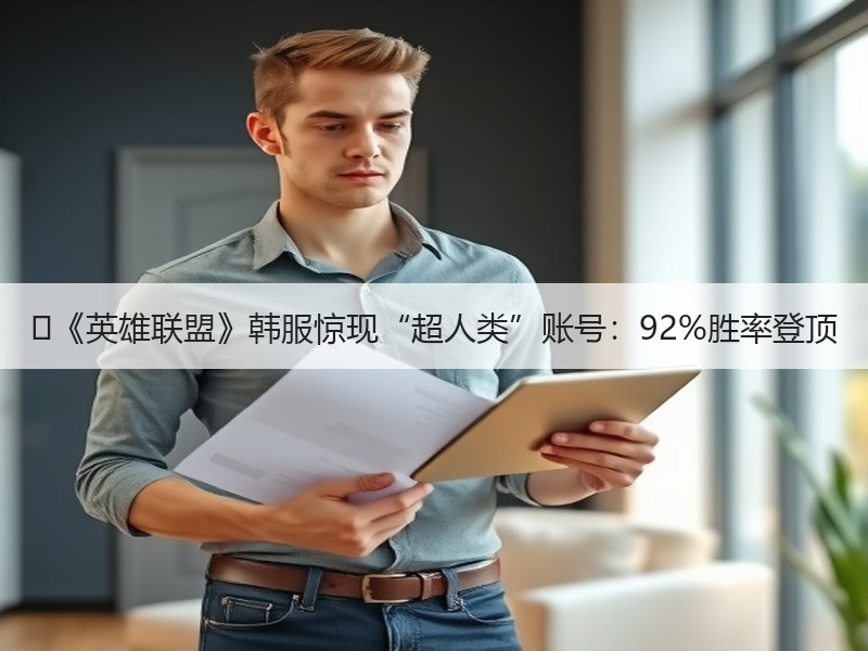 ‌《英雄联盟》韩服惊现“超人类”账号：92%胜率登顶