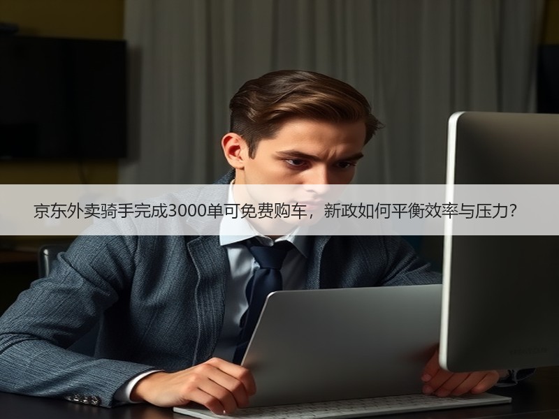 京东外卖骑手完成3000单可免费购车，新政如何平衡效率与压力？