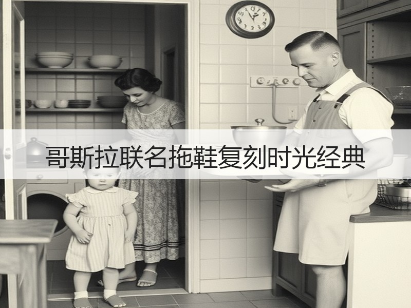 哥斯拉联名拖鞋复刻时光经典