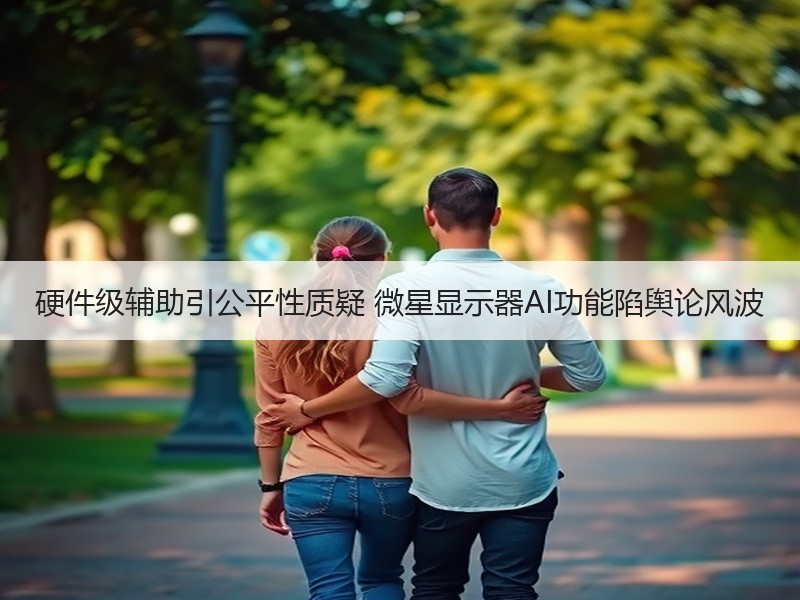 硬件级辅助引公平性质疑 微星显示器AI功能陷舆论风波