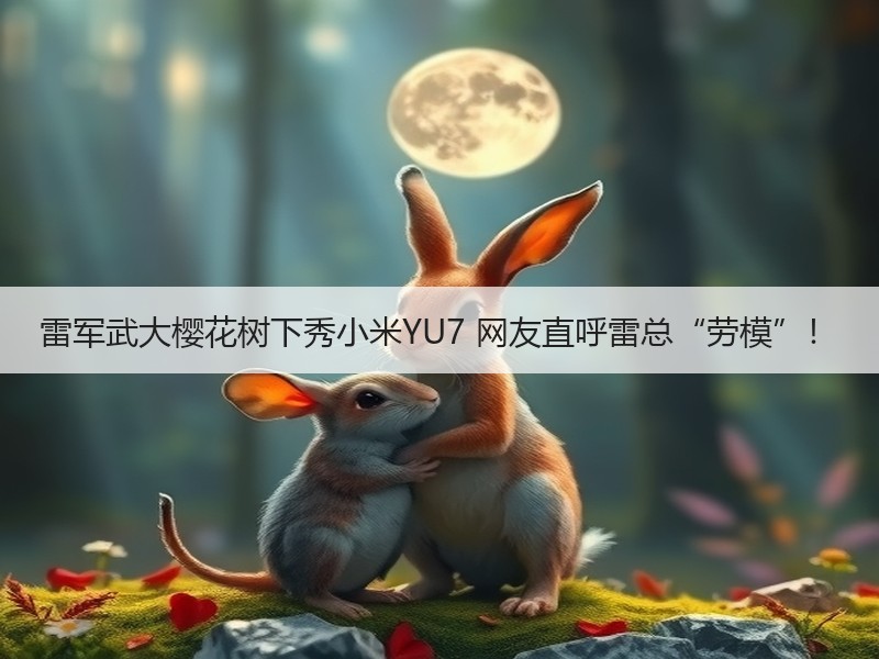 雷军武大樱花树下秀小米YU7 网友直呼雷总“劳模”！