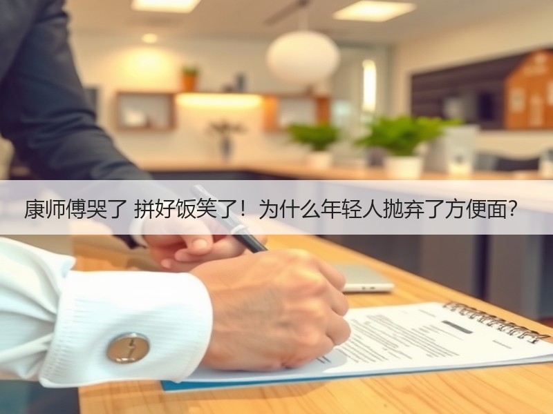 康师傅哭了 拼好饭笑了！为什么年轻人抛弃了方便面？
