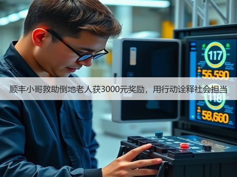 顺丰小哥救助倒地老人获3000元奖励，用行动诠释社会担当