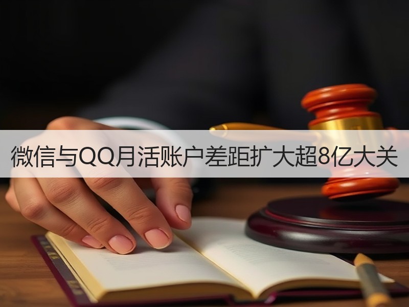微信与QQ月活账户差距扩大超8亿大关