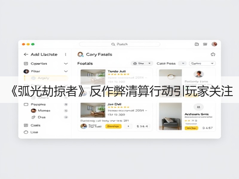 《弧光劫掠者》反作弊清算行动引玩家关注