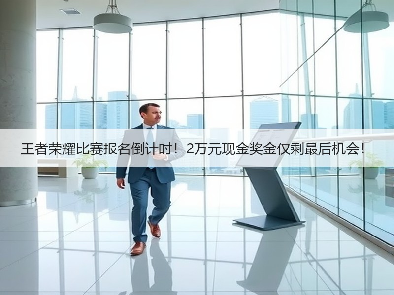 王者荣耀比赛报名倒计时！2万元现金奖金仅剩最后机会！