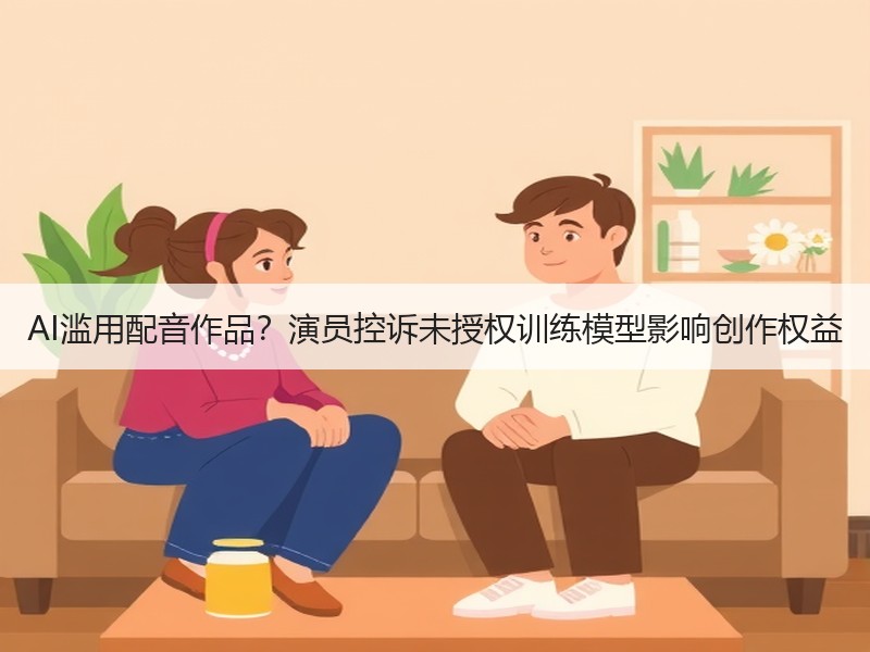 AI滥用配音作品？演员控诉未授权训练模型影响创作权益