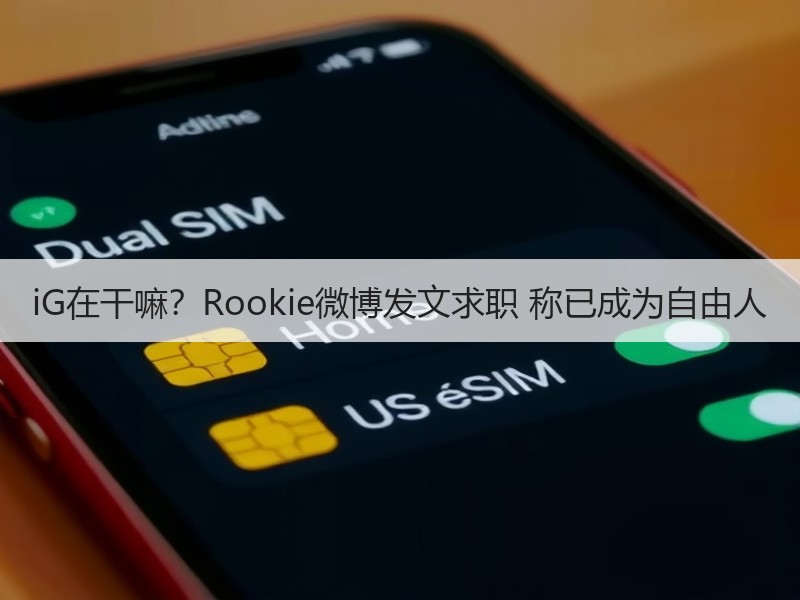iG在干嘛？Rookie微博发文求职 称已成为自由人