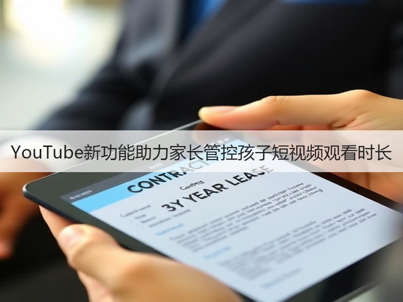 YouTube新功能助力家长管控孩子短视频观看时长