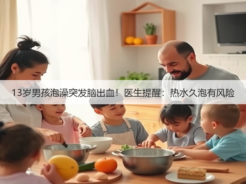 13岁男孩泡澡突发脑出血！医生提醒：热水久泡有风险