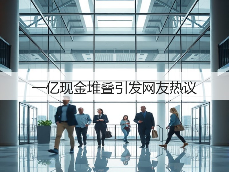 一亿现金堆叠引发网友热议