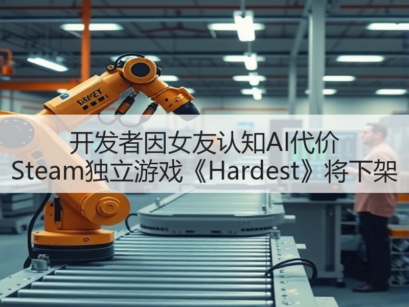 开发者因女友认知AI代价 Steam独立游戏《Hardest》将下架
