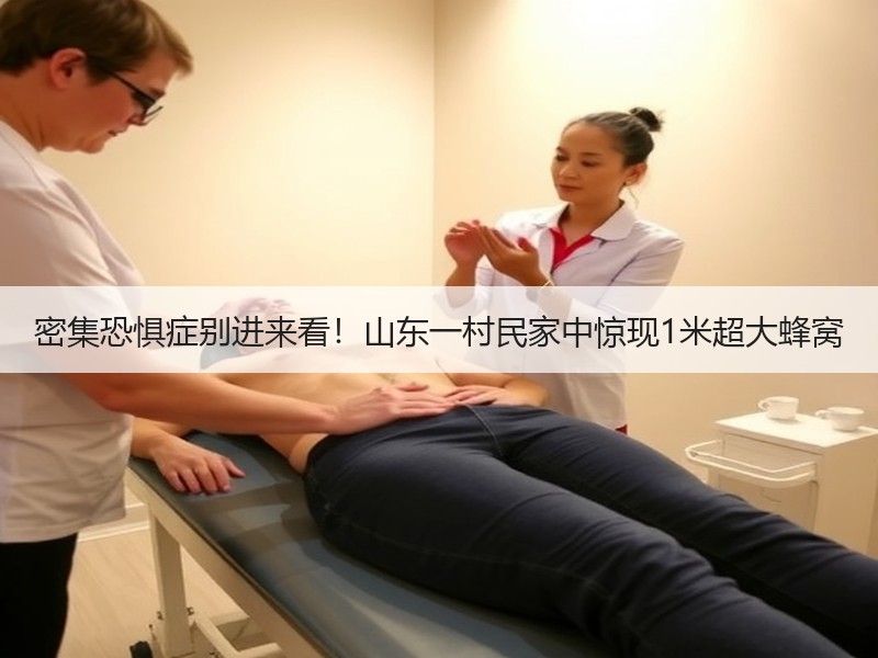 密集恐惧症别进来看！山东一村民家中惊现1米超大蜂窝