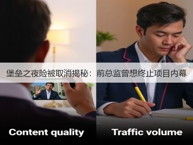 堡垒之夜险被取消揭秘：前总监曾想终止项目内幕
