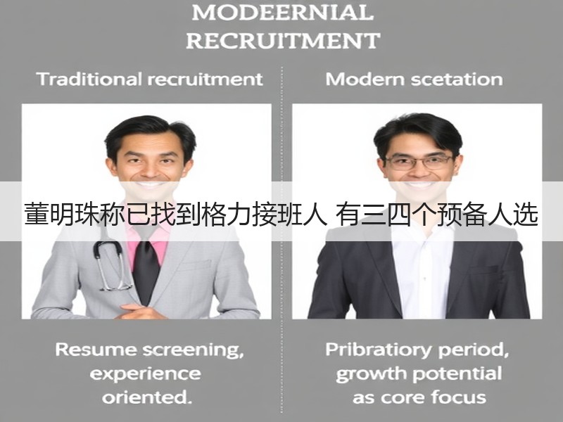 董明珠称已找到格力接班人 有三四个预备人选