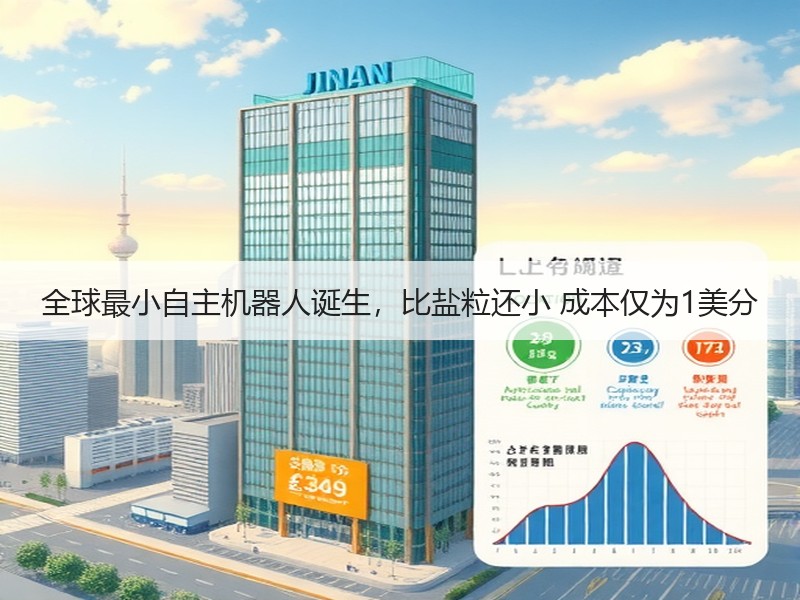 全球最小自主机器人诞生，比盐粒还小 成本仅为1美分