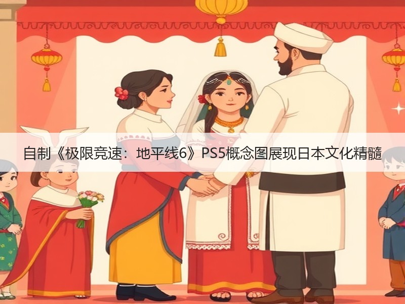 自制《极限竞速：地平线6》PS5概念图展现日本文化精髓