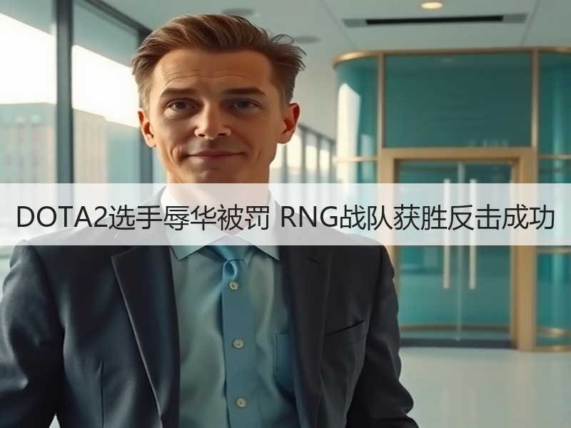 DOTA2选手辱华被罚 RNG战队获胜反击成功