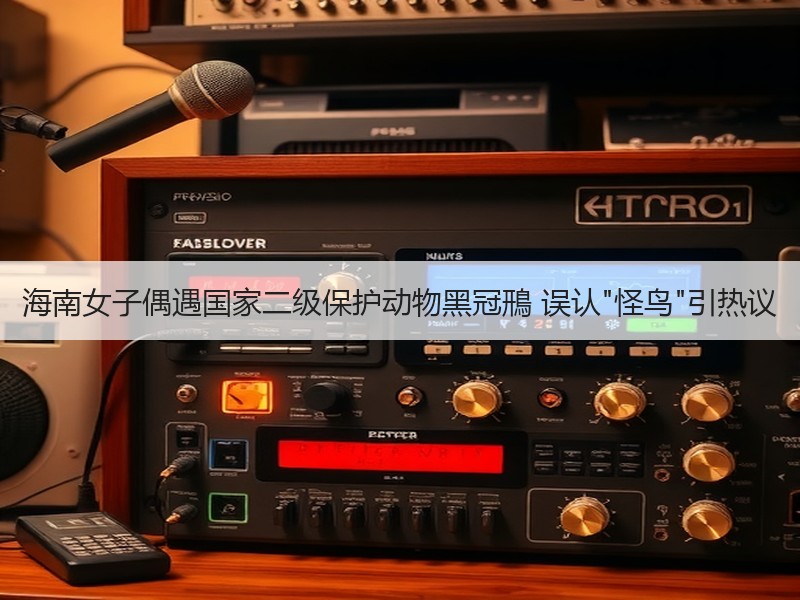 海南女子偶遇国家二级保护动物黑冠鳽 误认