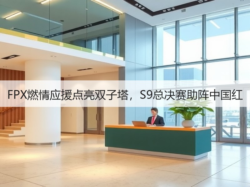 FPX燃情应援点亮双子塔，S9总决赛助阵中国红