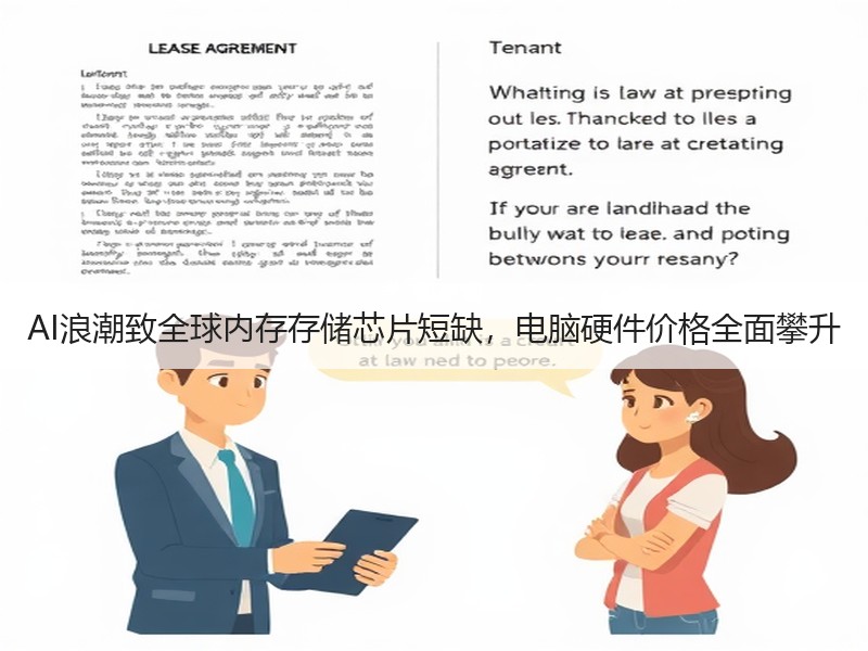AI浪潮致全球内存存储芯片短缺，电脑硬件价格全面攀升