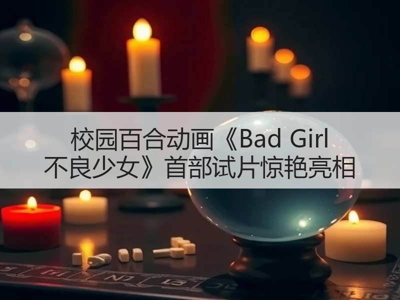 校园百合动画《Bad Girl 不良少女》首部试片惊艳亮相