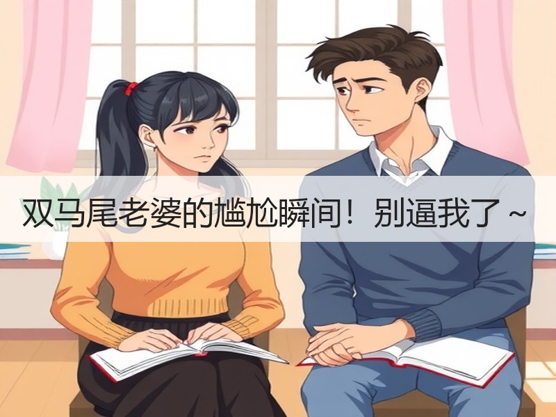 双马尾老婆的尴尬瞬间！别逼我了～