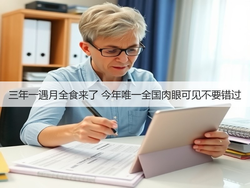 三年一遇月全食来了 今年唯一全国肉眼可见不要错过