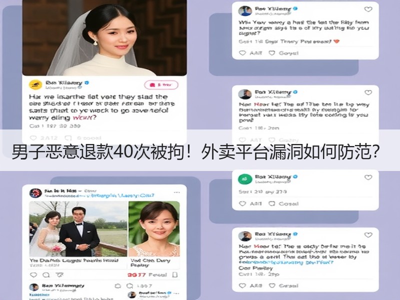男子恶意退款40次被拘！外卖平台漏洞如何防范？
