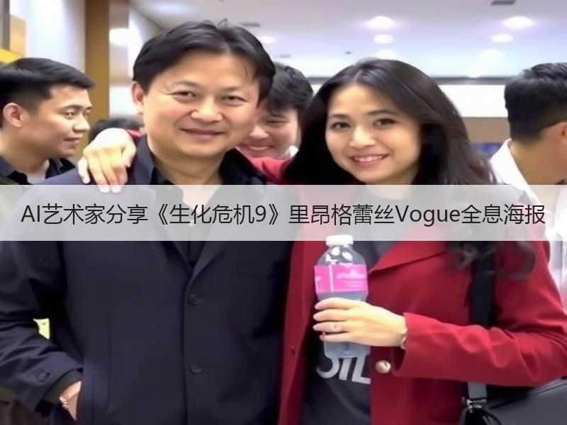 AI艺术家分享《生化危机9》里昂格蕾丝Vogue全息海报