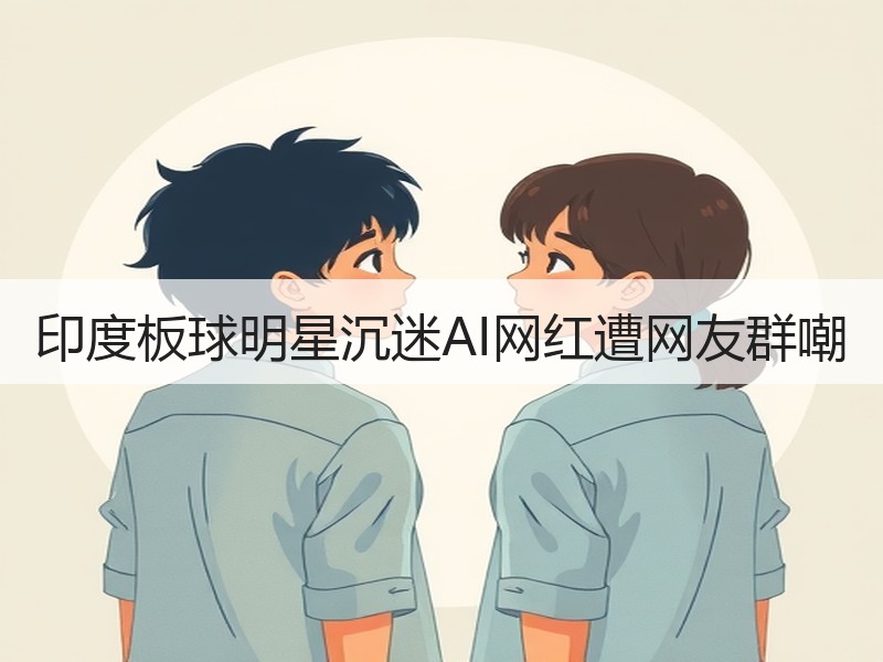印度板球明星沉迷AI网红遭网友群嘲