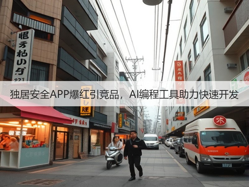 独居安全APP爆红引竞品，AI编程工具助力快速开发