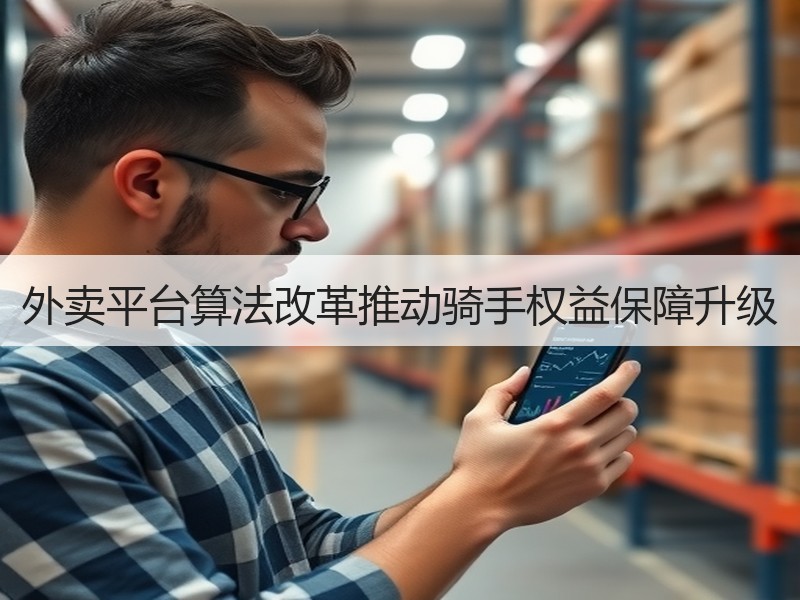 外卖平台算法改革推动骑手权益保障升级