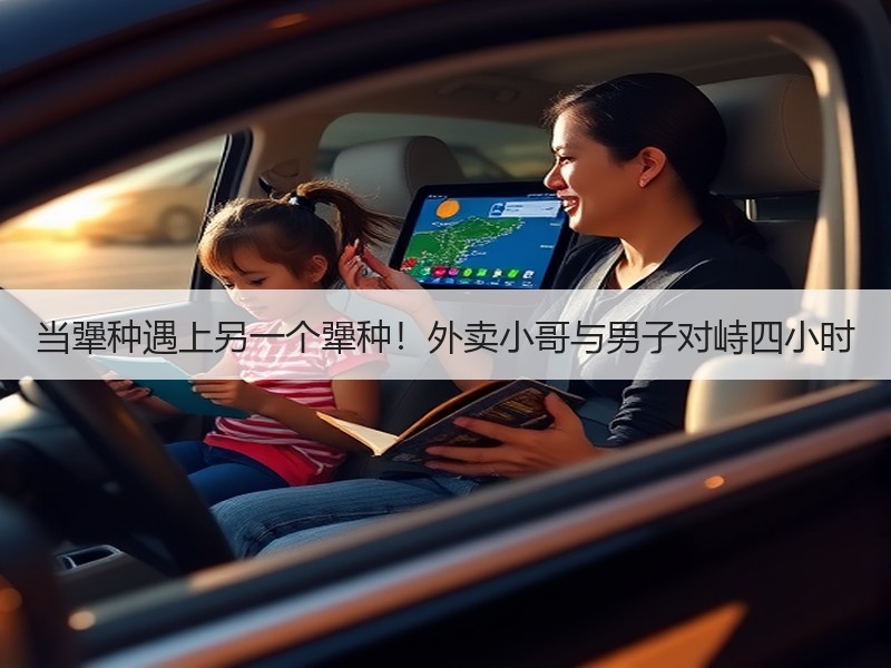 当犟种遇上另一个犟种！外卖小哥与男子对峙四小时
