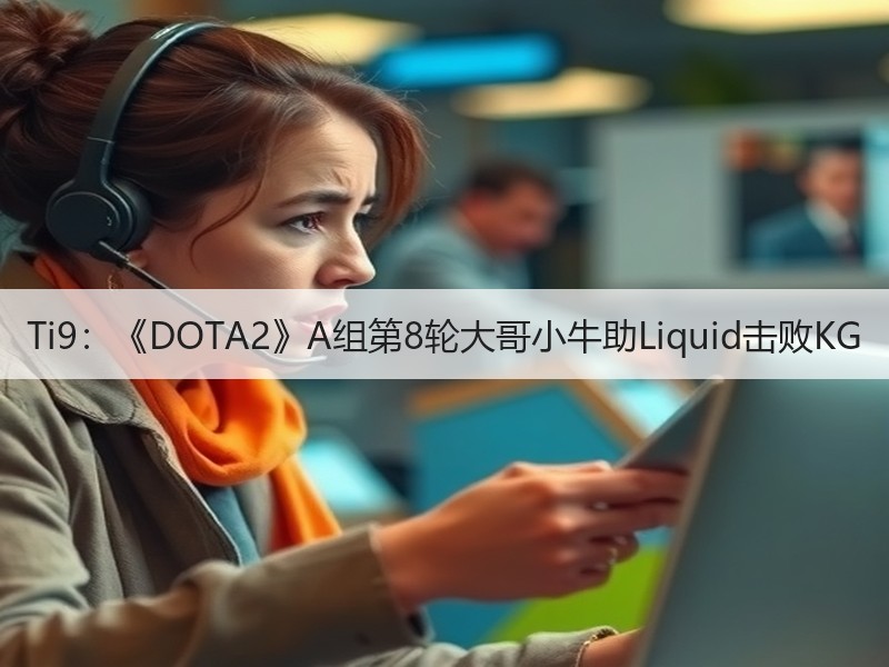 Ti9：《DOTA2》A组第8轮大哥小牛助Liquid击败KG