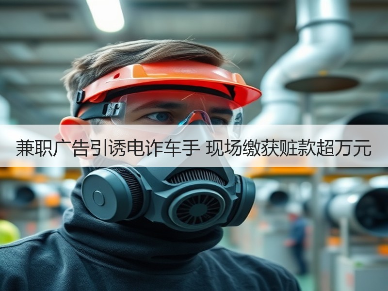 兼职广告引诱电诈车手 现场缴获赃款超万元