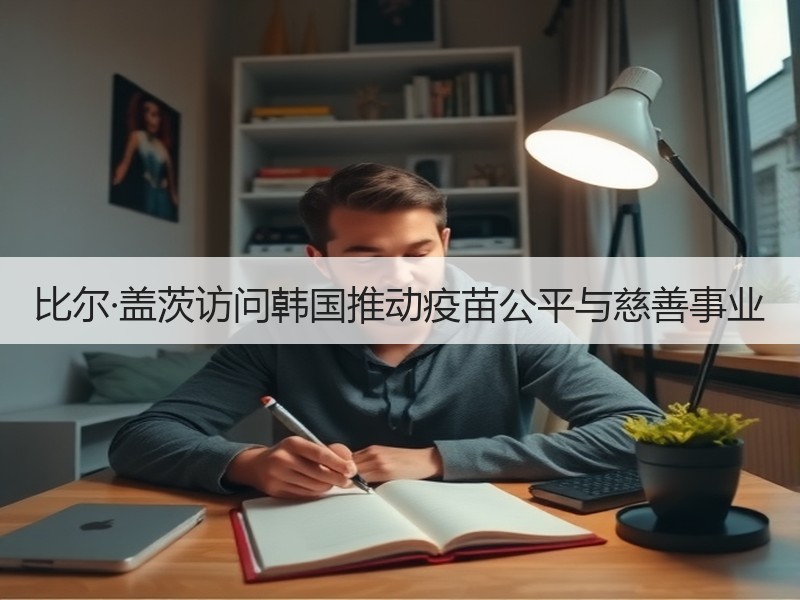 比尔·盖茨访问韩国推动疫苗公平与慈善事业