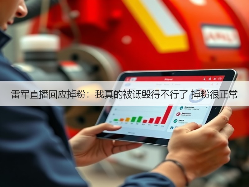 雷军直播回应掉粉：我真的被诋毁得不行了 掉粉很正常