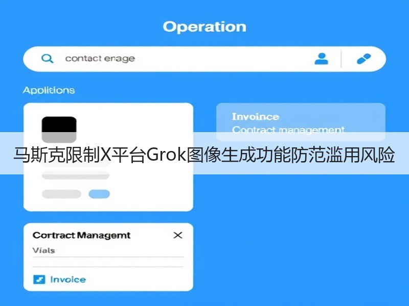 马斯克限制X平台Grok图像生成功能防范滥用风险