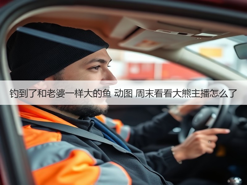 钓到了和老婆一样大的鱼 动图 周末看看大熊主播怎么了