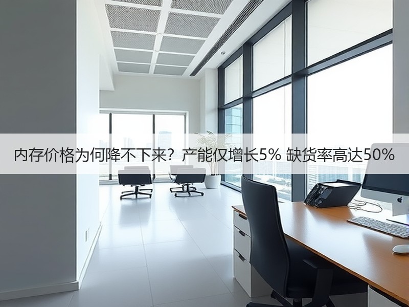 内存价格为何降不下来？产能仅增长5% 缺货率高达50%