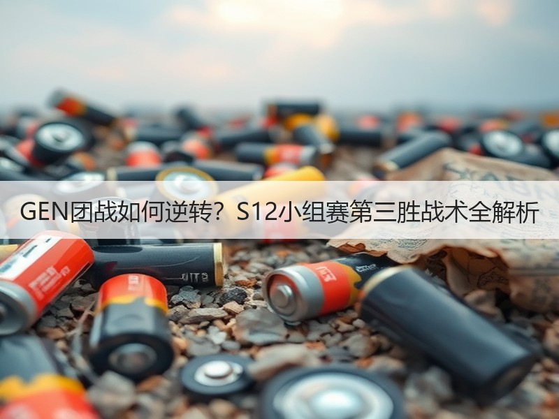 GEN团战如何逆转？S12小组赛第三胜战术全解析