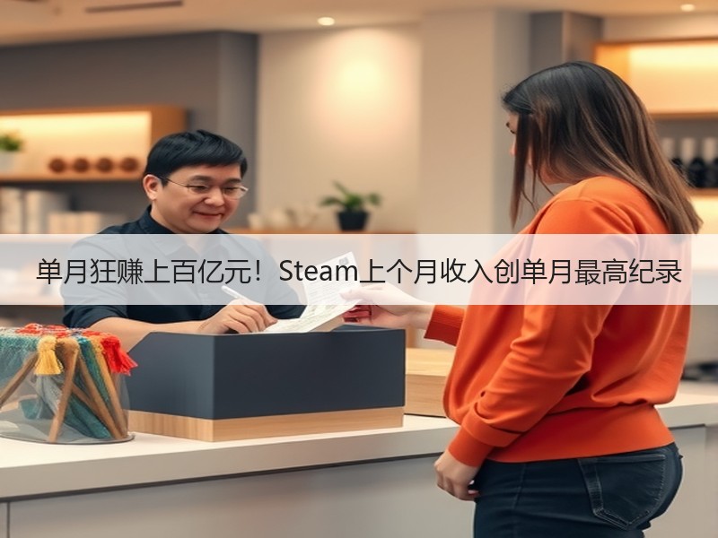 单月狂赚上百亿元！Steam上个月收入创单月最高纪录
